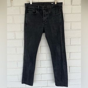 Washed black Rag & Bone jeans. Fit 2. Size 31.